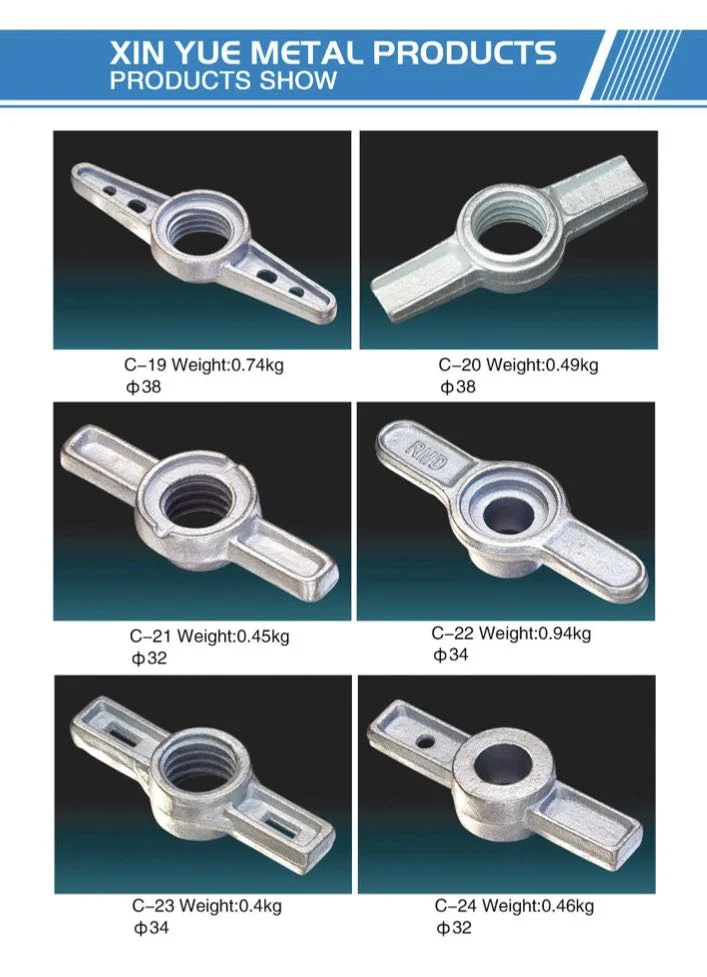 Different Types of Scaffolding/Scaffold Jack Nut/Base Jack Nut Factory Sale Construction Fittings Scaffolding Adjustable Jack Base Nut