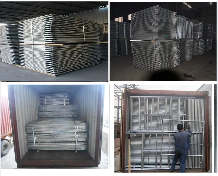 Tianjin Nord Brand Certificated Galvanized Metal Steel a Frame Scaffold for Sale