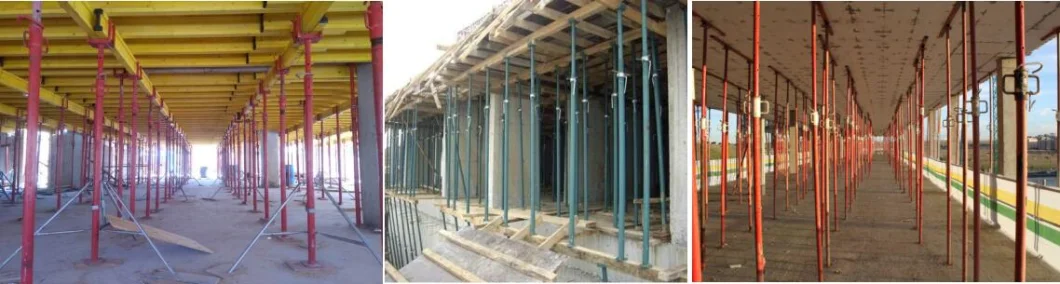 Steel Poles Adjustable Building Aluminum Formwork Steel Support Scaffolding