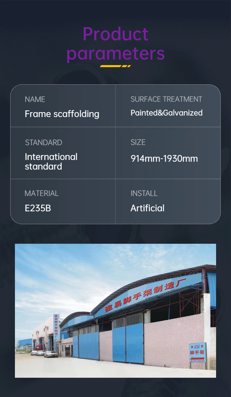 British Standard Quality Different Types of Scaffolding for Building Construction