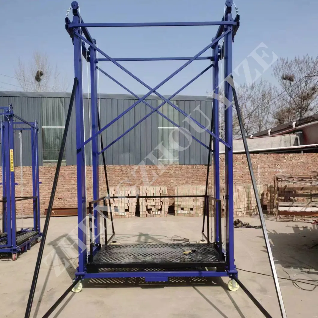 Multiple Models Foldable Electrical Scaffolding Lift System Mobile 6m Electric Scaffold Platforms