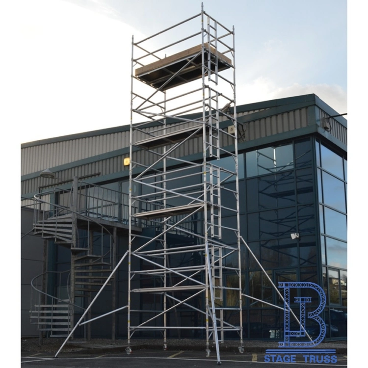 Portable Indoor and Outdoor Scaffolding System with Wheels