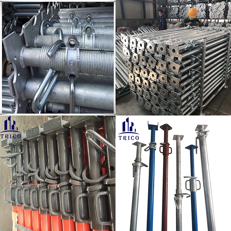 Galvanized Steel Shoring Prop Fork Head U Head Jack for Scaffolding Supporting Beam