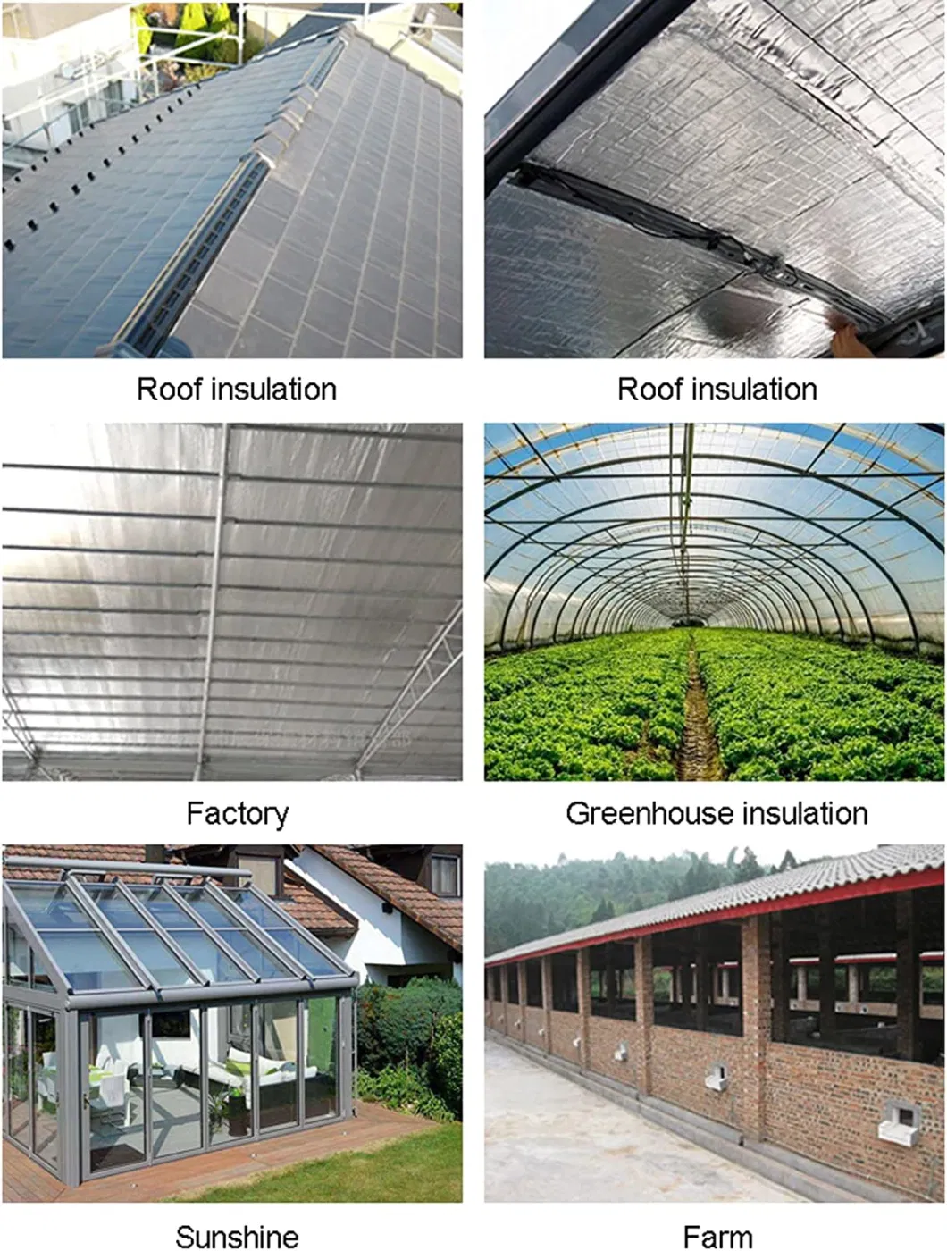 Sun Barrier Reflective Foil Bubble Heat Insulation Heat Cheap Roofing Waterproof Materials for Building