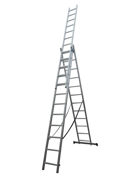 Extendable Aluminium Scaffolding Ladder with Full Gard Rail