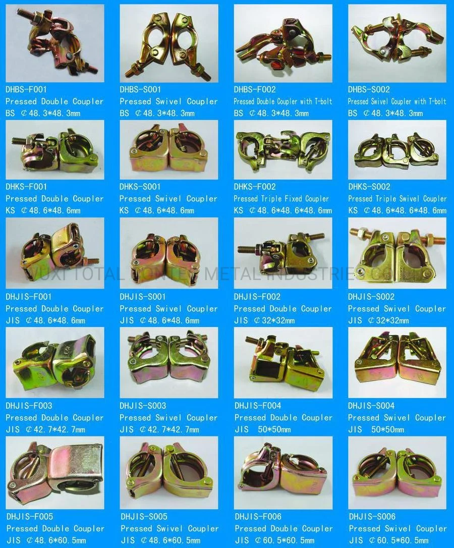 Factory Price JIS Ks BS Pressed Joint-Pin Coupler 48.3*48.3