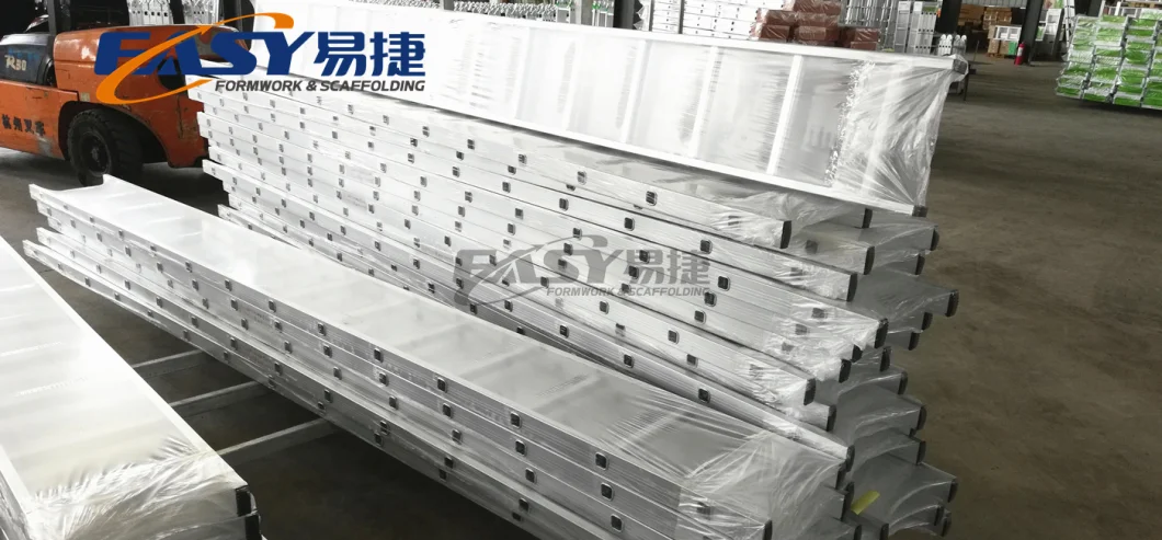 Scaffolding Buiding Light Weight Industrial Construction 3 4 5m Single Step Aluminum Ladder