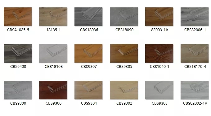 Wooden Waterproof Fireproof Spc Click Vinyl Plank Flooring Building Material