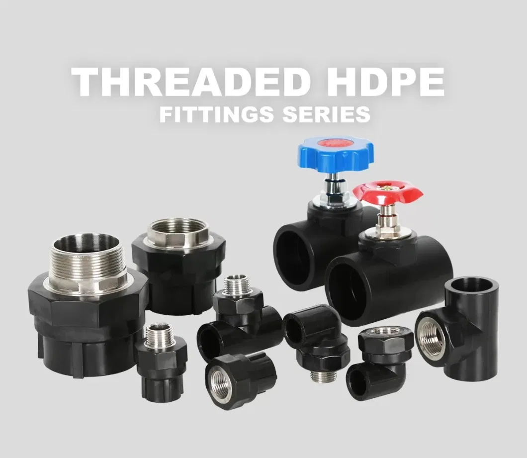 Butt Fusion Equal Tee HDPE Pipe Fitting for Connecting Pipe