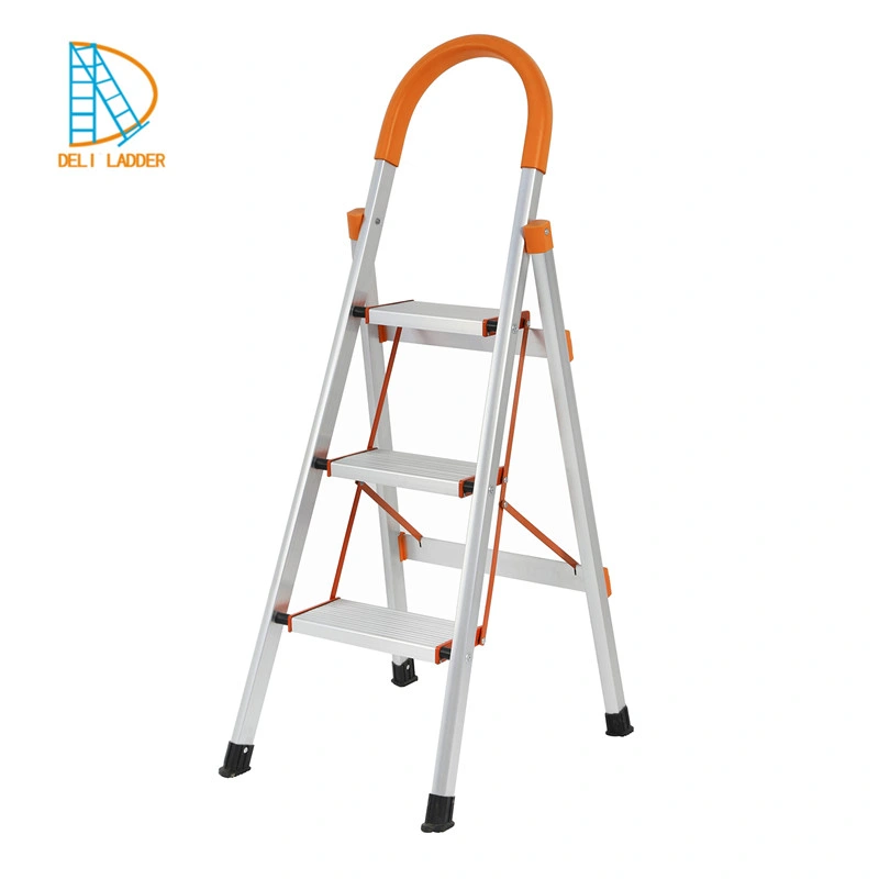 Deliladder New Folding Step Aluminium Telescopic Scaffolding Ladder