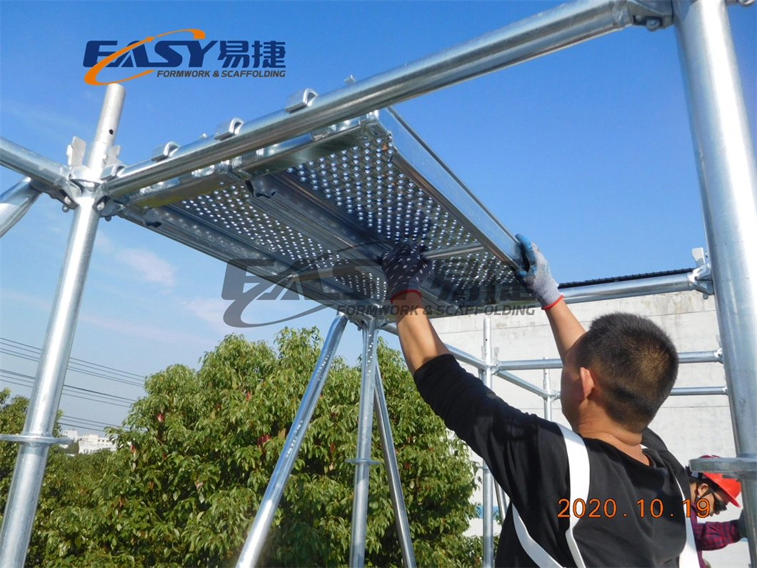 Easy Steel Galvanized Ringlock Scaffolding Tower with Stair for Aerial Work with ANSI Certificated