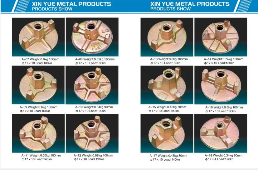 Galvanized System Scaffolding/Jack Nut /Scaffold Hollow and Solid Screw Base Jack for Construction