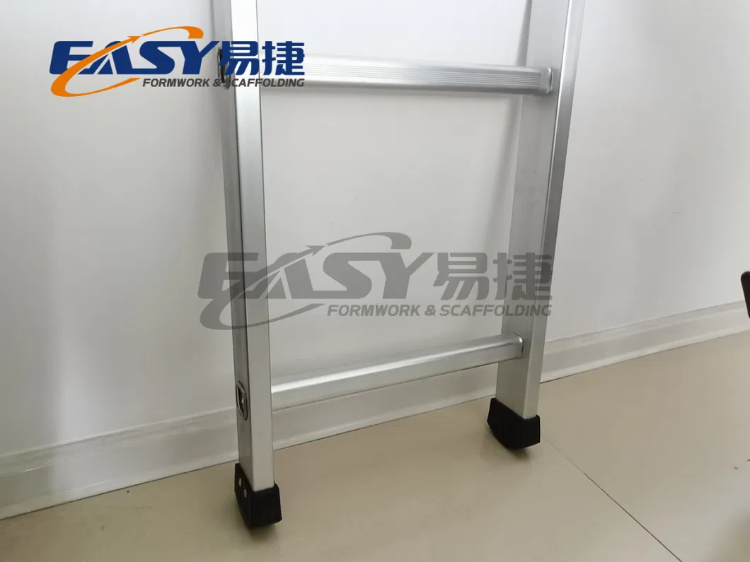 Scaffolding Buiding Light Weight Industrial Construction 3 4 5m Single Step Aluminum Ladder