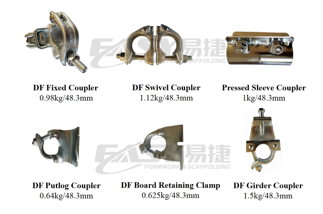 Easy Scaffolding BS1139 Drop Forged Scaffolding Girder Coupler Beam Clamp Tube Coupler