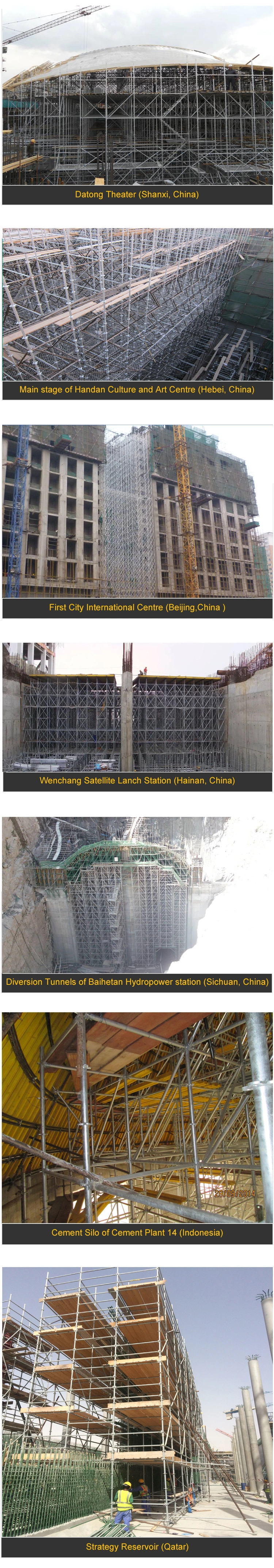 Combined Good Quality Construction Formwork System Scaffolding Telescopic Prop Andaime with High