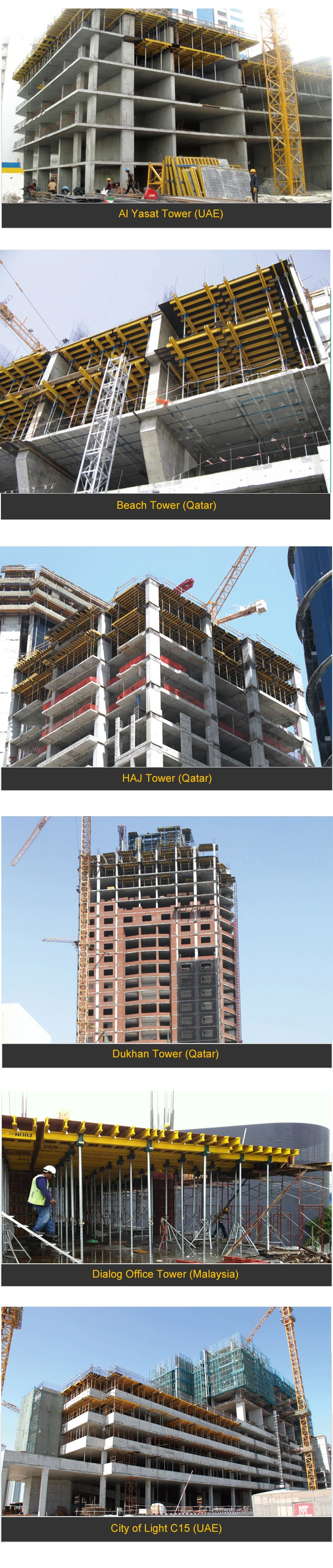 Type Concrete Construction Formwork and Scaffolding Supports Slab System Design