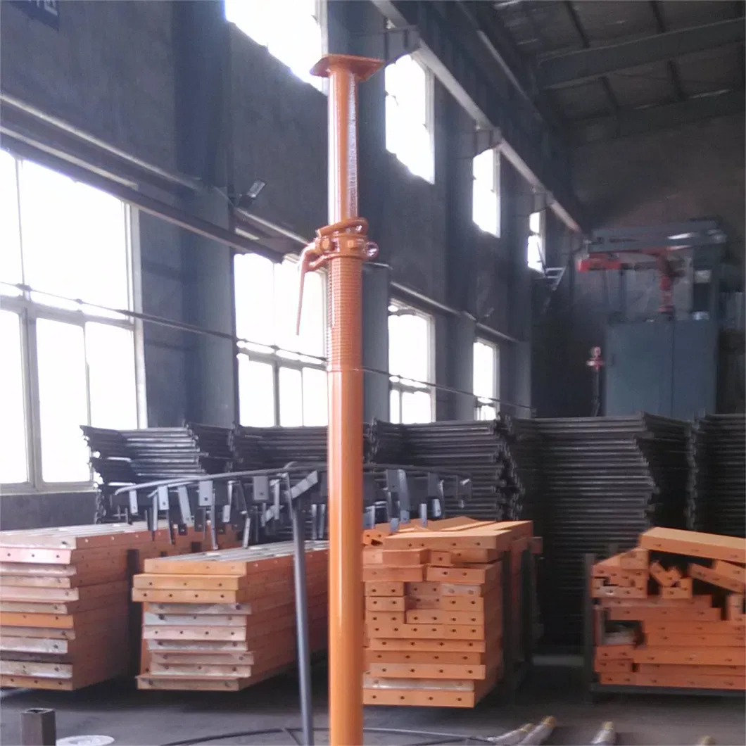 Adjustable Pregalvanized Height Steel Support Jack Shoring Construction Used Scaffolding Props