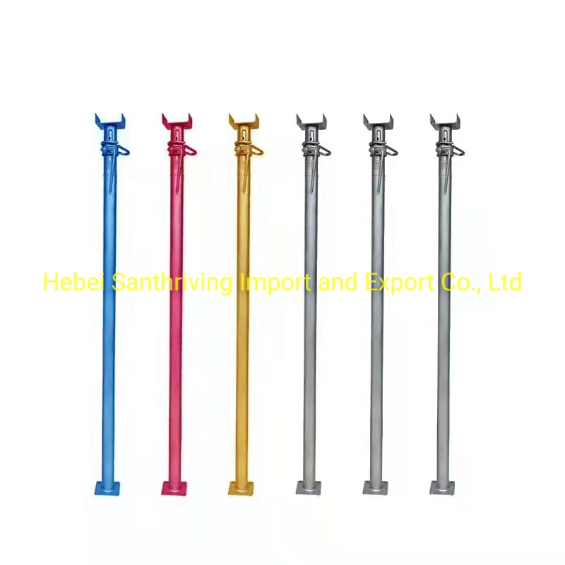 China Steel Adjustable Shoring Props Powder Coated Blue Heavy Duty Shuttering Scaffolding Acrow Jack
