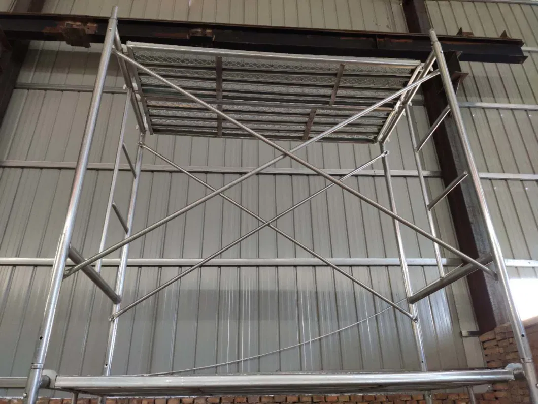 Portable Mobile Walk-Through Steel H Frame Scaffolding for Construction