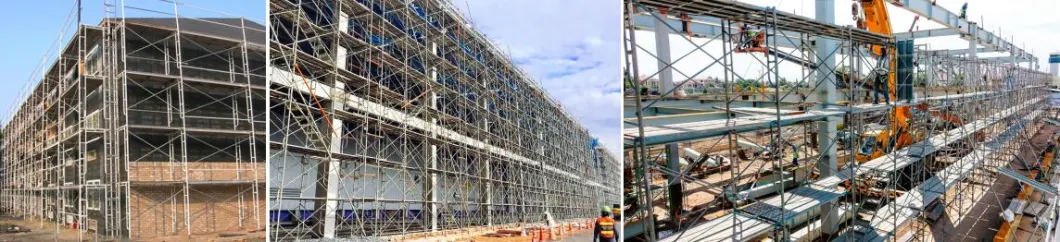 Powder Coated Q235 Steel Mason H Frame Scaffold Ladder Walk Through Andamio for Buildings Construction