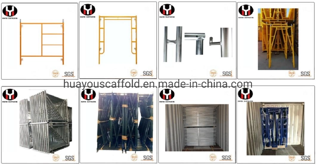 Huayou Scaffolding Shoring Frames Scaffold Price Steel Mason/Narrow/Ladder/Snap /Folding/Walk Through Frame System Scaffolding