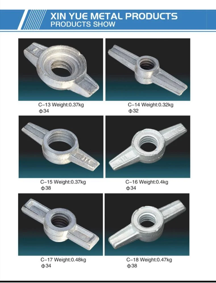 Different Types of Scaffolding/Scaffold Jack Nut/Base Jack Nut Factory Sale Construction Fittings Scaffolding Adjustable Jack Base Nut