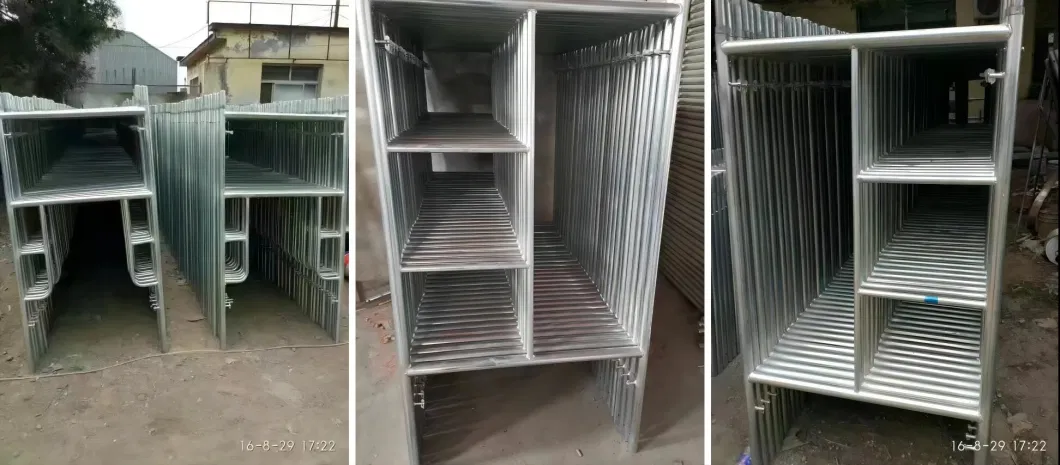 Easy Installation Construction H Frame Pipe Scaffolding with 2 Climbing Ladders