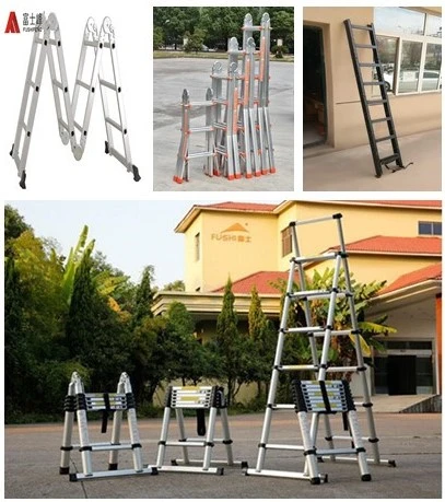 Roof Top Tent Aluminium Telescopic Step Ladder for Camping and Travelling