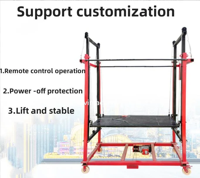 300 Kg Loaded Electric Lifts Remote Control Mobile Climbing Platform Lift Platform Workbench Lift Scaffolding