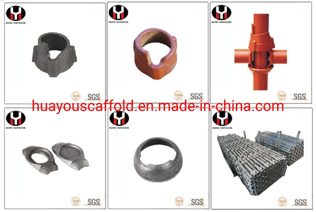 China Factory Cuplock Scaffolding Facade Galvanized Cup Lock Standard Vertical Steel Scaffold
