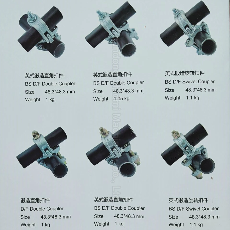 BS1139/EN74-1B Scaffolding Drop Forged Clamp Putlog/Single/Pressed Wrapover Fitting Coupler