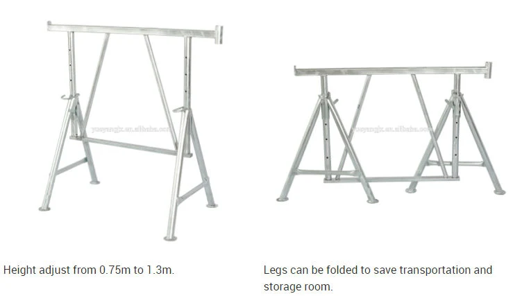 Steel Heavy Duty Adjustable Folding Scaffolding Trestle for Builder Use