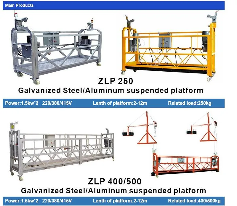 Safe Durable Suspended Hanging Scaffolding for Construction