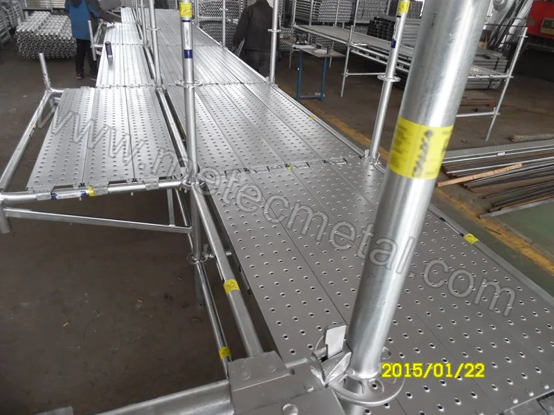 Certified Scaffold System Plank, Galvanized Metal Layher Scaffold Deck, Planks for Steel Ringlock Scaffold Accessory, Planks for Steel Ringlock Scaffolding