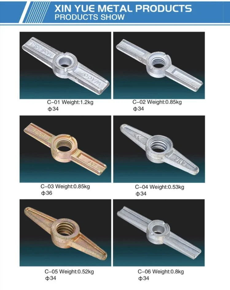 Different Types of Scaffolding/Scaffold Jack Nut/Base Jack Nut Factory Sale Construction Fittings Scaffolding Adjustable Jack Base Nut