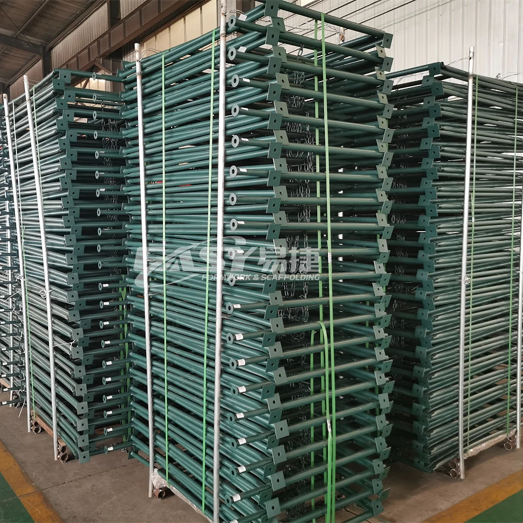 Easy Construction Building Material Galvanized Painted Steel a Folding Frame Scaffolding