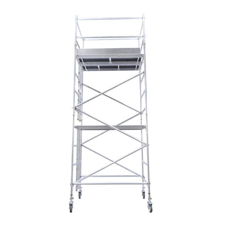 Aluminum Scaffolding Ladders with Wheels Factory Supply All Kind of Hardware and Building Materials