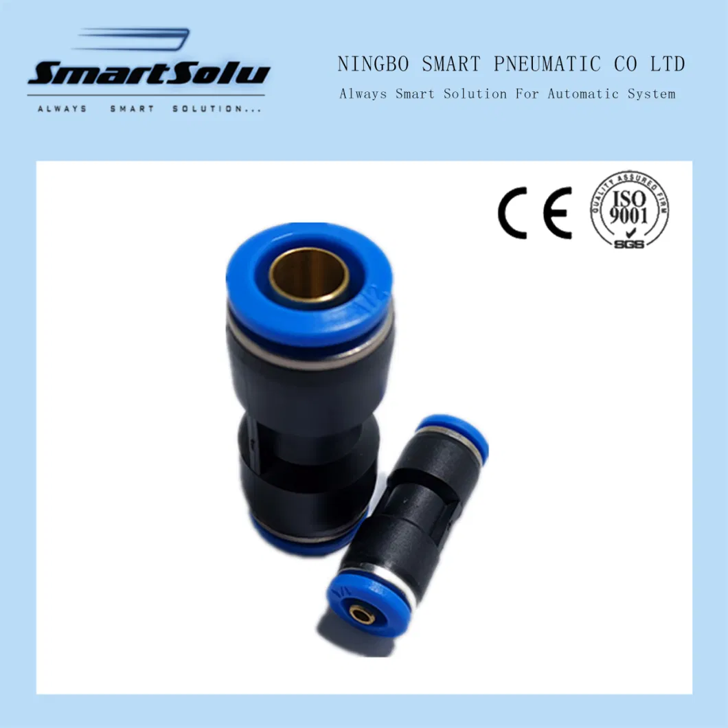 Plastic Brass Stainless Steel Material SAE Standard DOT Air Hose Push in One Touch Quick Connector Pipe Joint Pneumatic Fittings