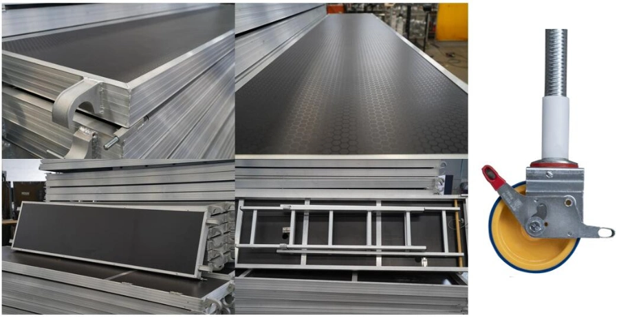 European Standards Double/Single Width Aluminum Scaffolding for Light Work