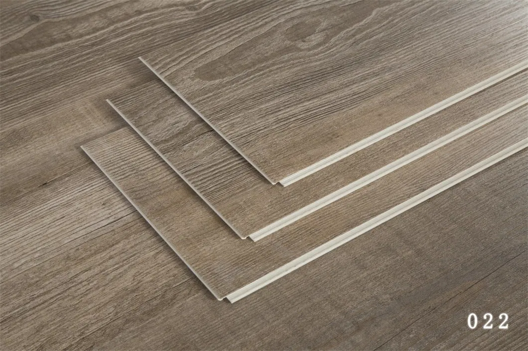 Wooden Waterproof Fireproof Spc Click Vinyl Plank Flooring Building Material