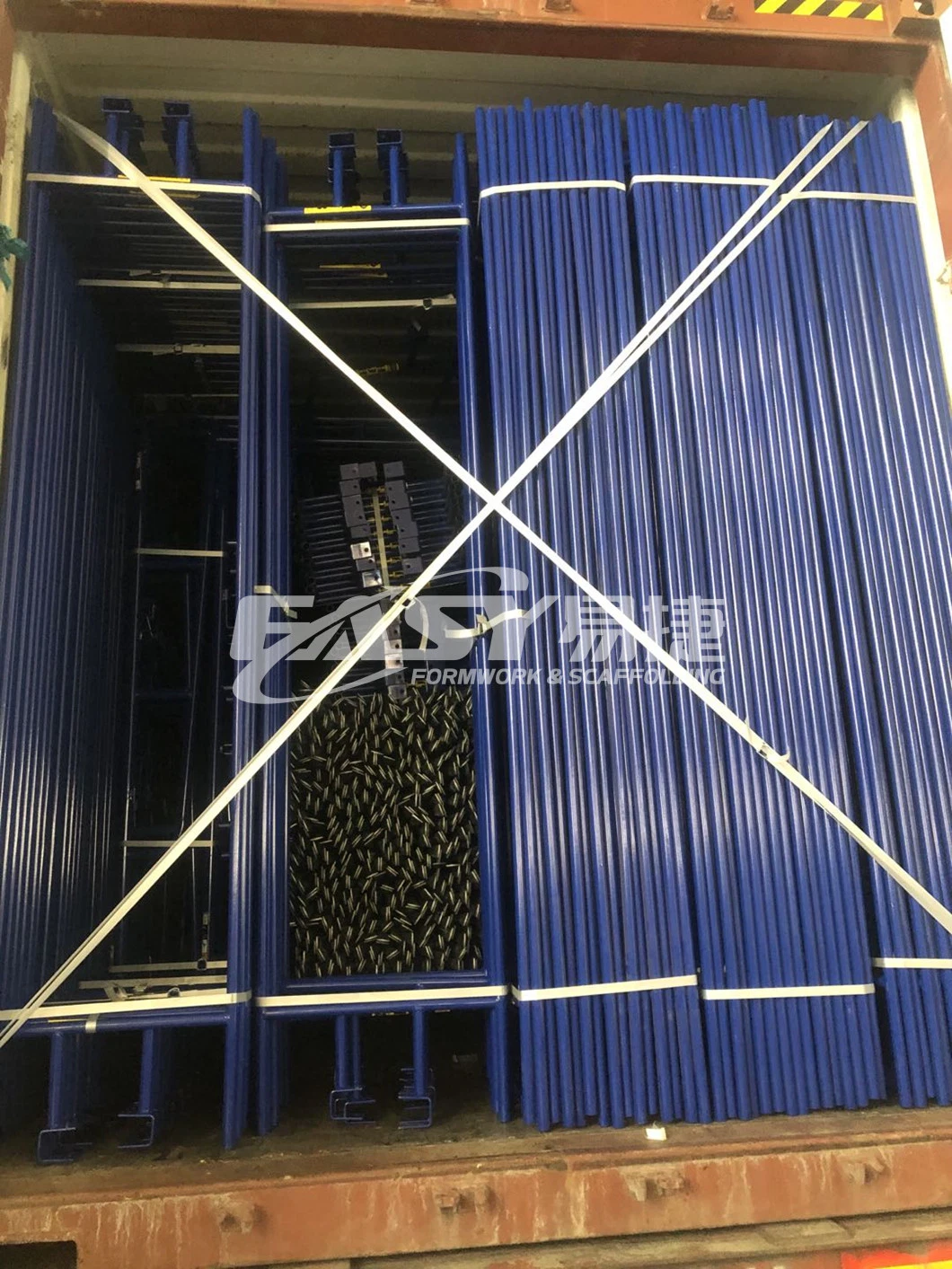 Easy Scaffolding Powder Coated Blue Red Black Main Fame Scaffolding Narrow Ladder Frame