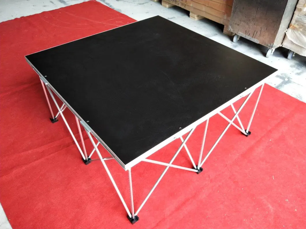 Dragonstage Aluminum Spider Stage Folding Stage Platform for Sale 2.44X2.44m Height: 0.4m