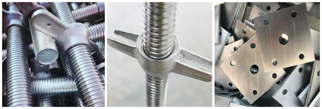 Hot Sale Props Galvanized Jack Screw Thread Solid Hollow Ringlock Scaffolding Base