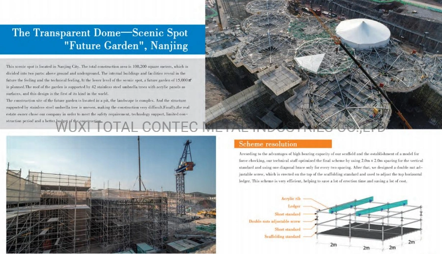 Suspended Scaffolding Galvanized Shoring System Scaffold in Future Guarden Building Construction