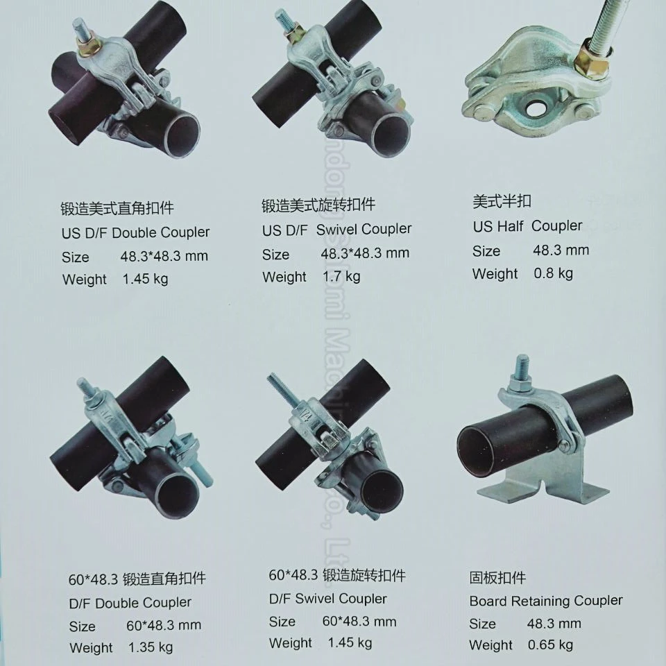 Scaffolding Coupler JIS Pressed Double Coupler for Construction/Light Duty Pressed Double Coupler