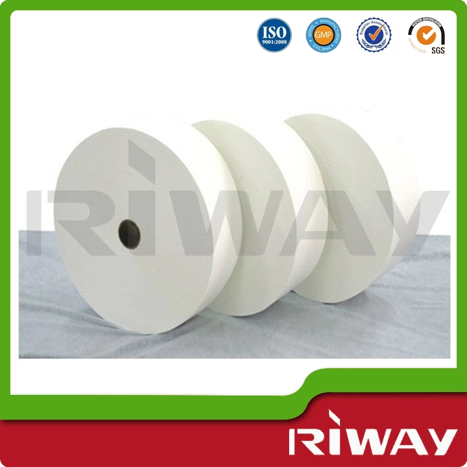 100% Polyester Non-Woven Spunlace Fabric Raw Material Rolls for Wet Wipes