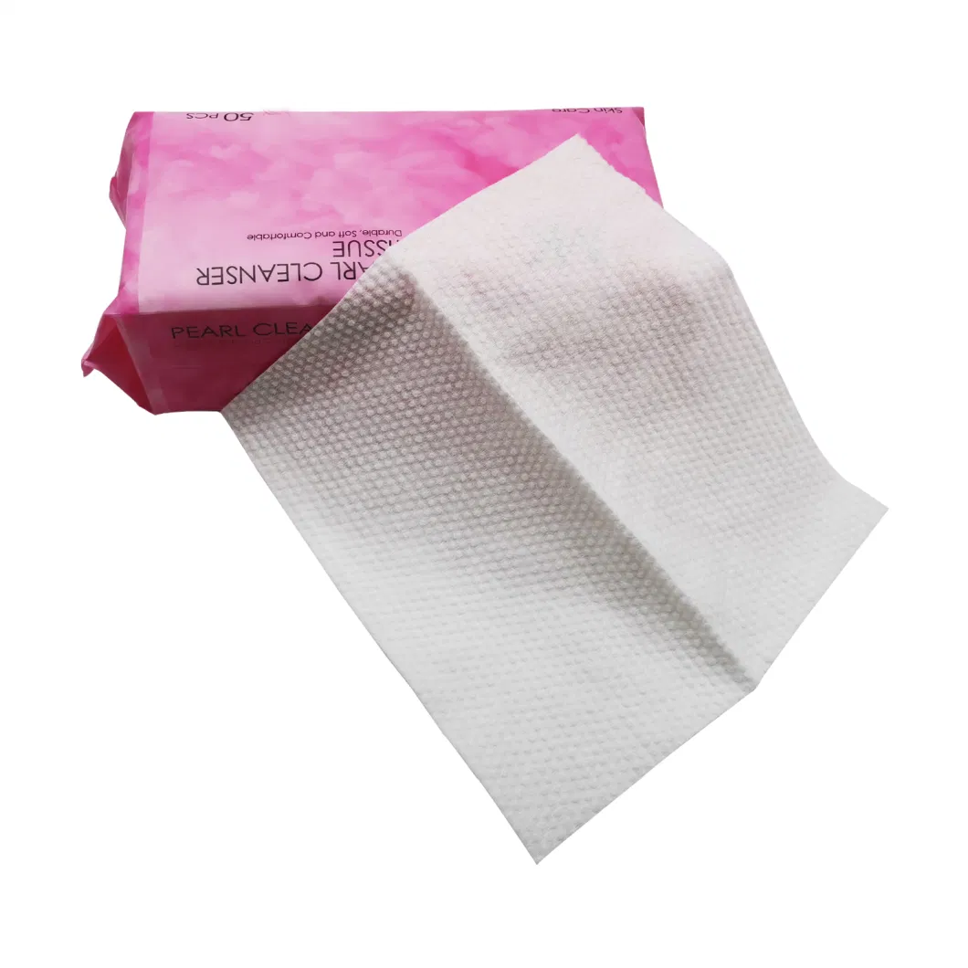 Wholesale Non-Woven Fabric Cotton Soft Facial Tissue Wet and Dry Disposable Face Towel