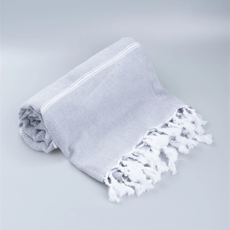 Sand Proof Towels Beach 100% Cotton Soft Custom Hammam Fouta Turkish Towel Beach Towel