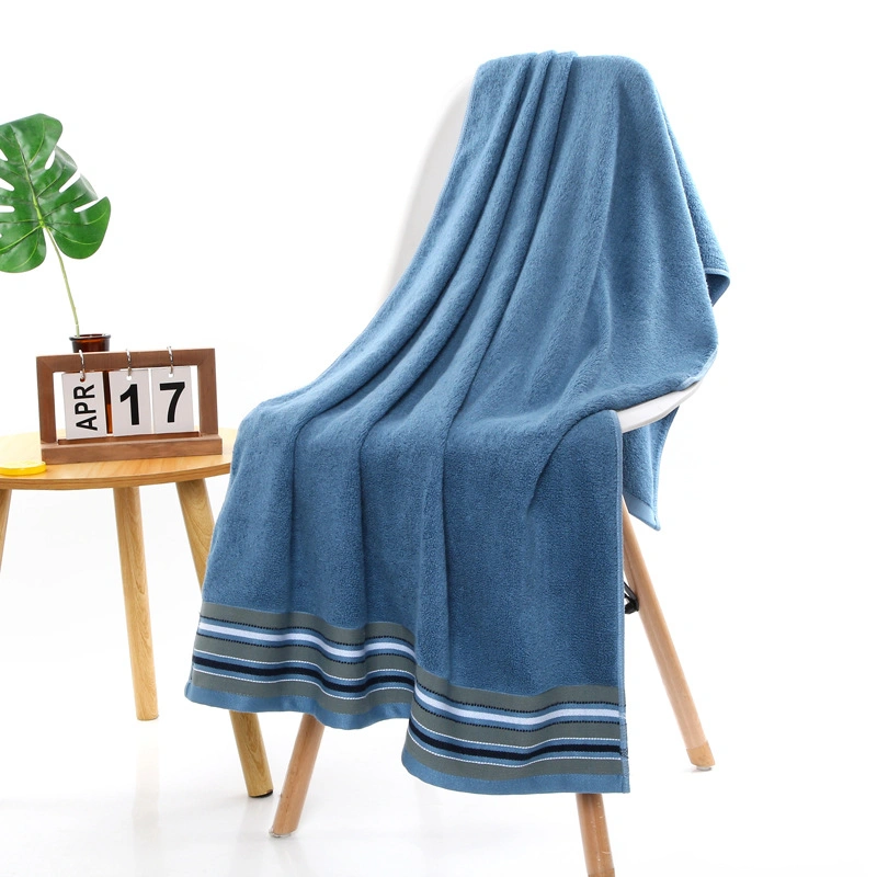 Bamboo Towel Soft and Absorbent Thick Solid Color Bath Towel 70*140cm Towel Factory