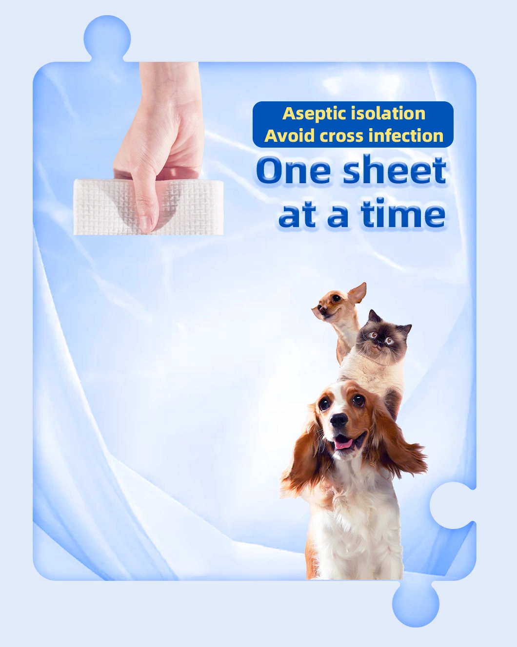 Strongly Absorbent Cleaning Pet Disposable Bath Towel Environmental Non-Woven Pet Products
